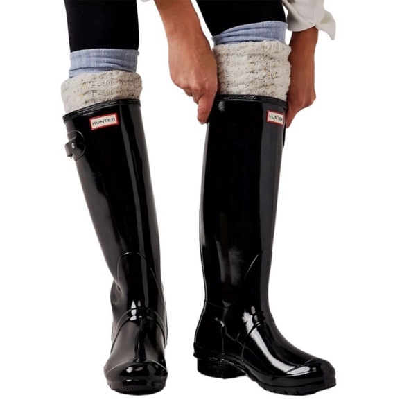 Hunter Shoes - Hunter Rainboots Original Tall Gloss Rain Boot Wellies women's sz 8 Black